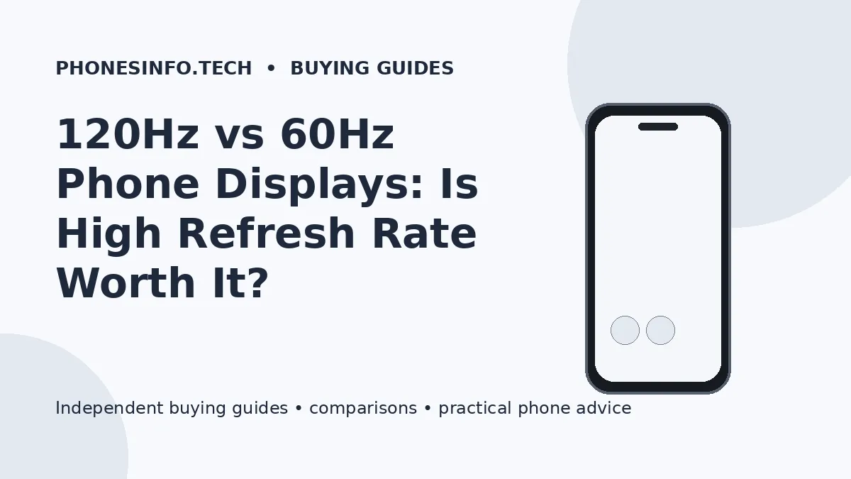 120Hz vs 60Hz Phone Displays: Is High Refresh Rate Worth It?