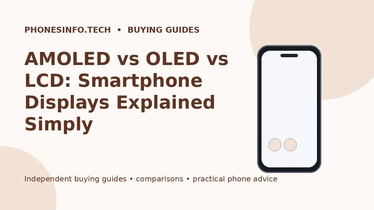 AMOLED vs OLED vs LCD: Smartphone Displays Explained Simply