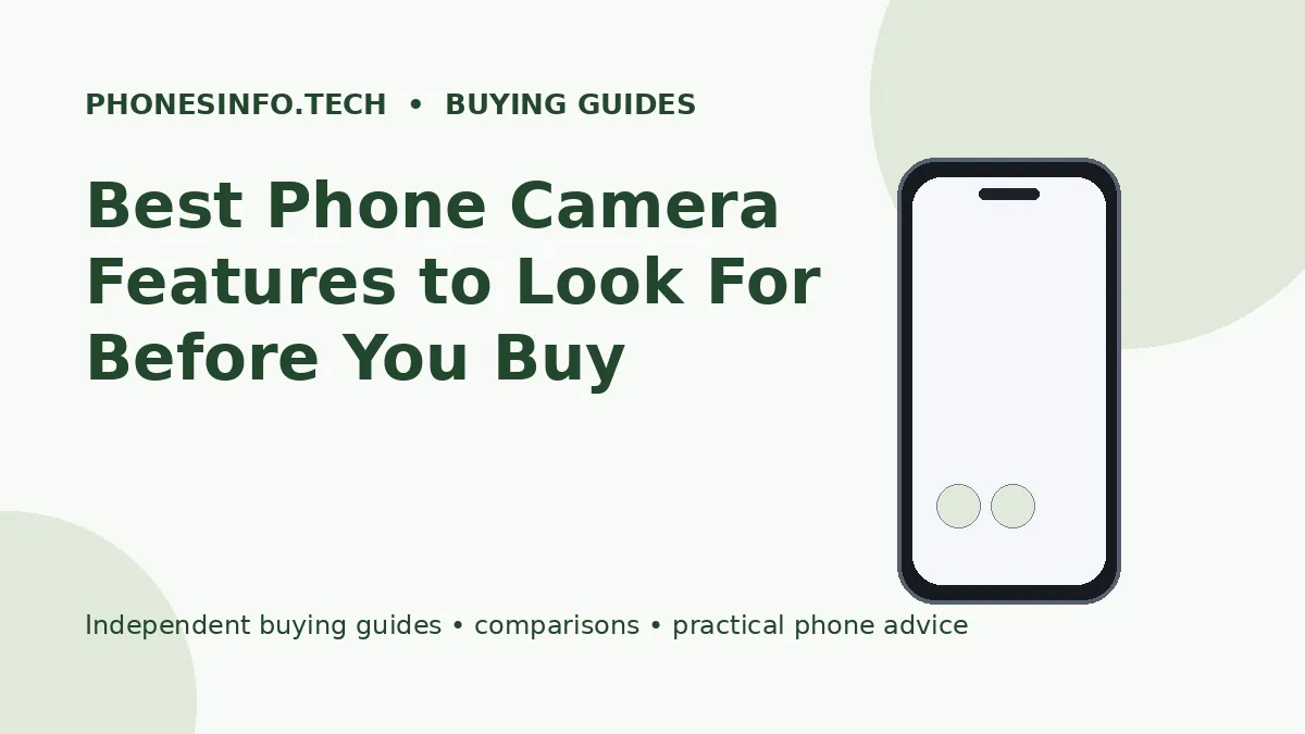 Best Phone Camera Features to Look For Before You Buy