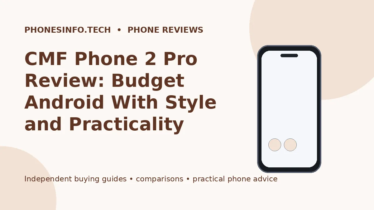 CMF Phone 2 Pro Review: Budget Android With Style and Practicality