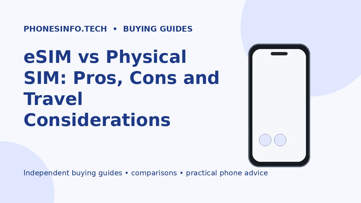 eSIM vs Physical SIM: Pros, Cons and Travel Considerations