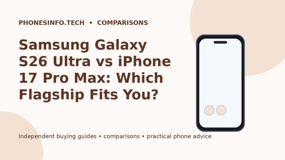 Samsung Galaxy S26 Ultra vs iPhone 17 Pro Max: Which Flagship Fits You?