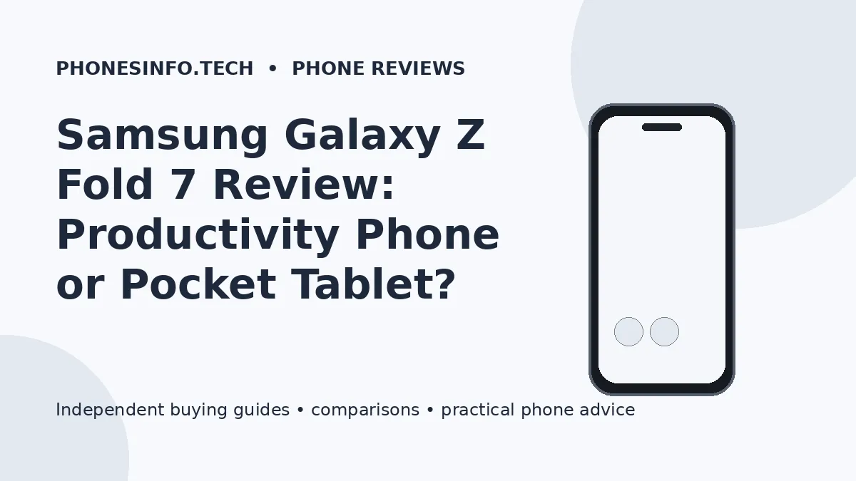 Samsung Galaxy Z Fold 7 Review: Productivity Phone or Pocket Tablet?