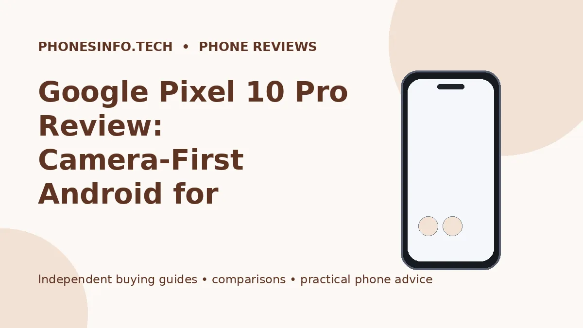 Google Pixel 10 Pro Review: Camera-First Android for Everyday Use