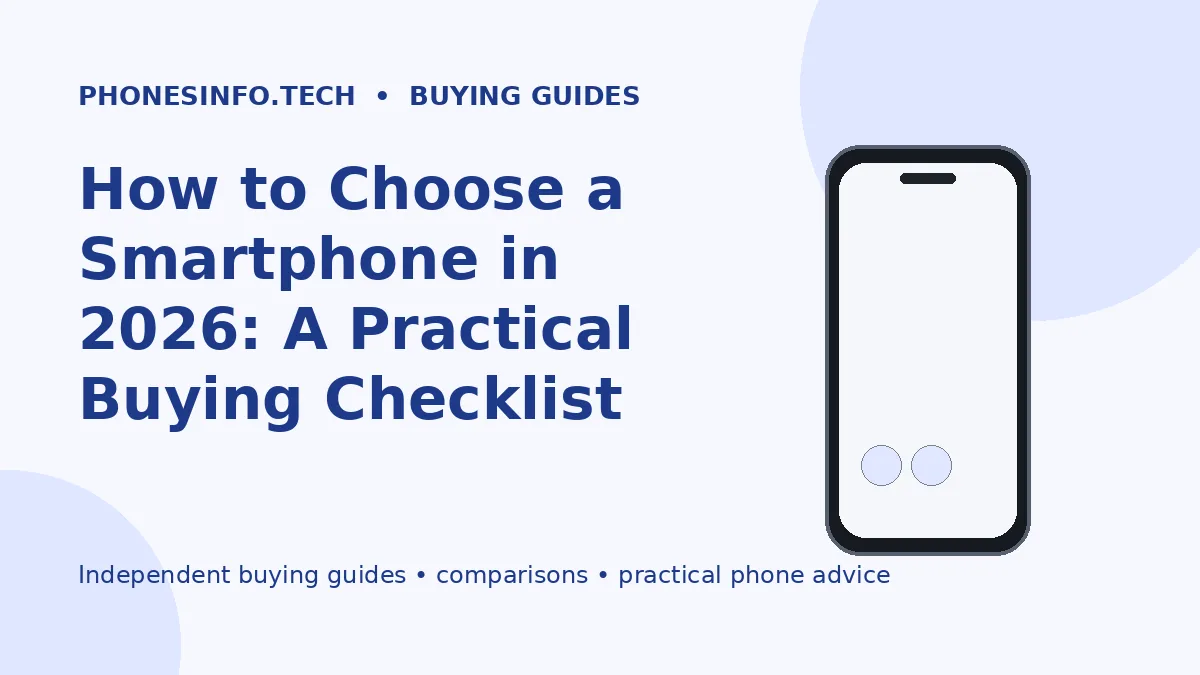 How to Choose a Smartphone in 2026: A Practical Buying Checklist