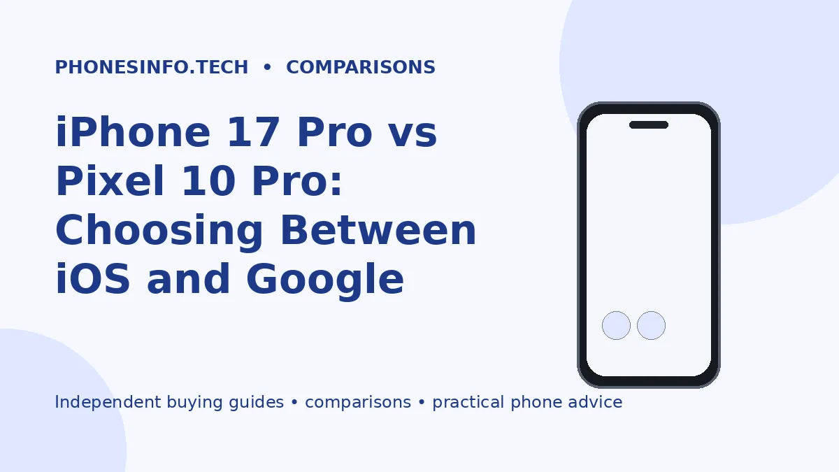 iPhone 17 Pro vs Pixel 10 Pro: Choosing Between iOS and Google Android
