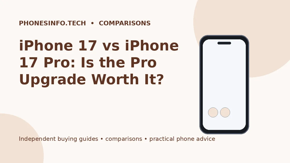iPhone 17 vs iPhone 17 Pro: Is the Pro Upgrade Worth It?