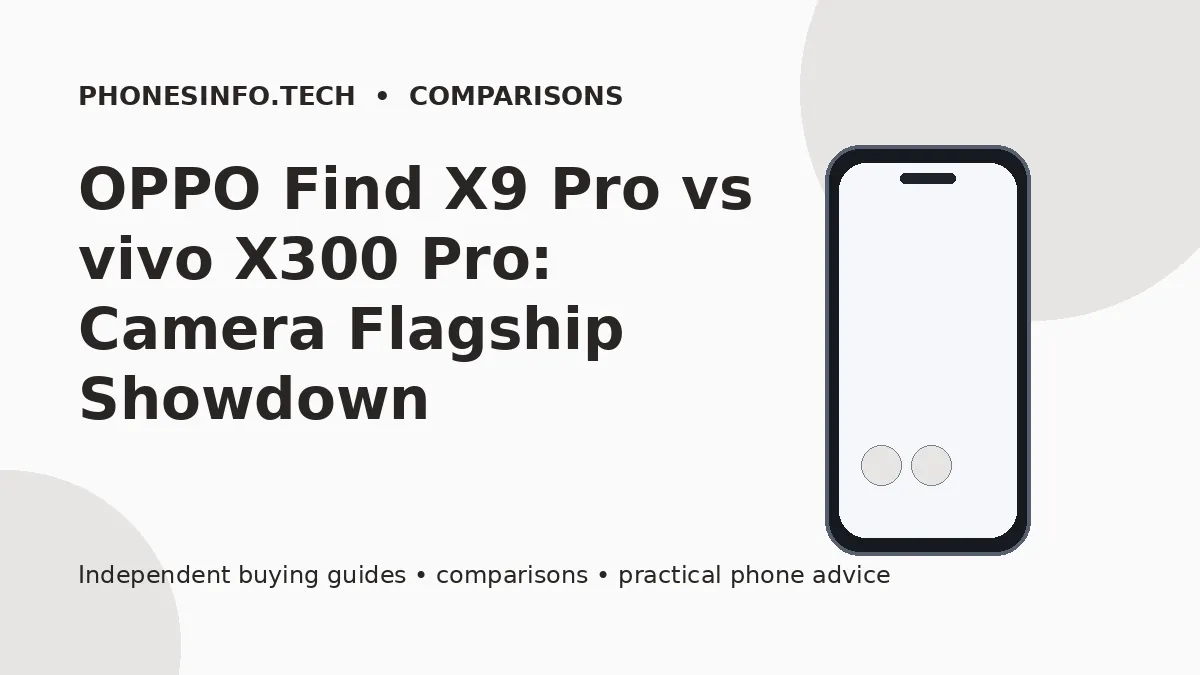 OPPO Find X9 Pro vs vivo X300 Pro: Camera Flagship Showdown