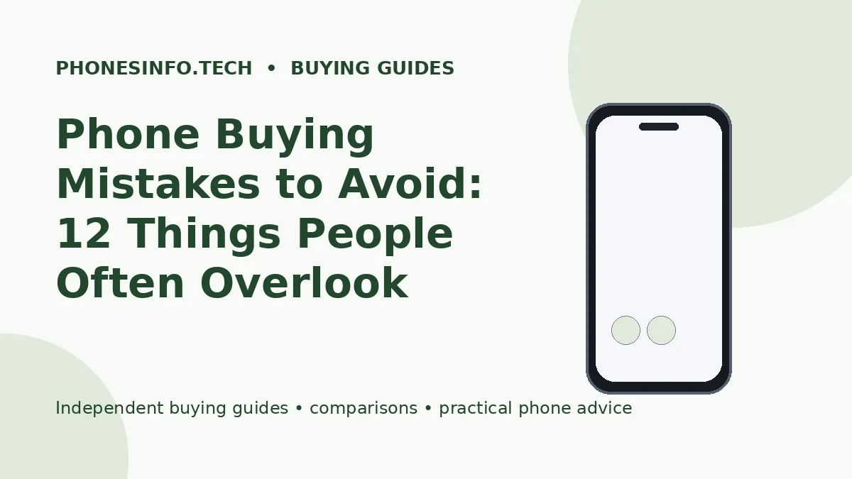 Phone Buying Mistakes to Avoid: 12 Things People Often Overlook