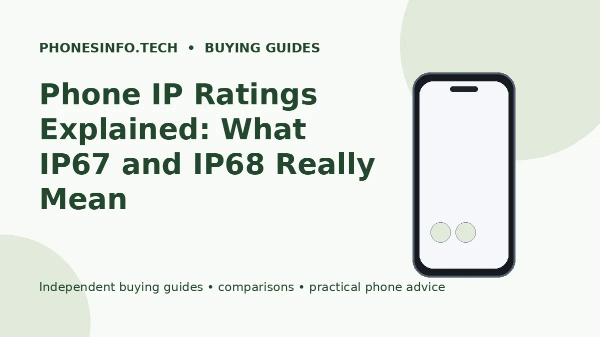 Phone IP Ratings Explained: What IP67 and IP68 Really Mean