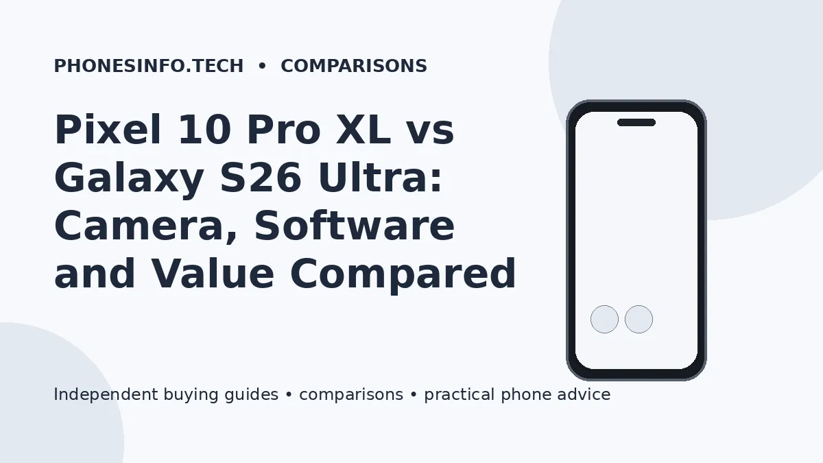 Pixel 10 Pro XL vs Galaxy S26 Ultra: Camera, Software and Value Compared
