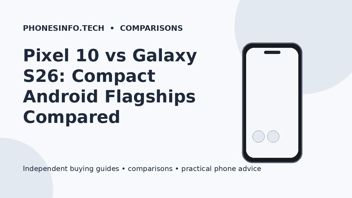 Pixel 10 vs Galaxy S26: Compact Android Flagships Compared
