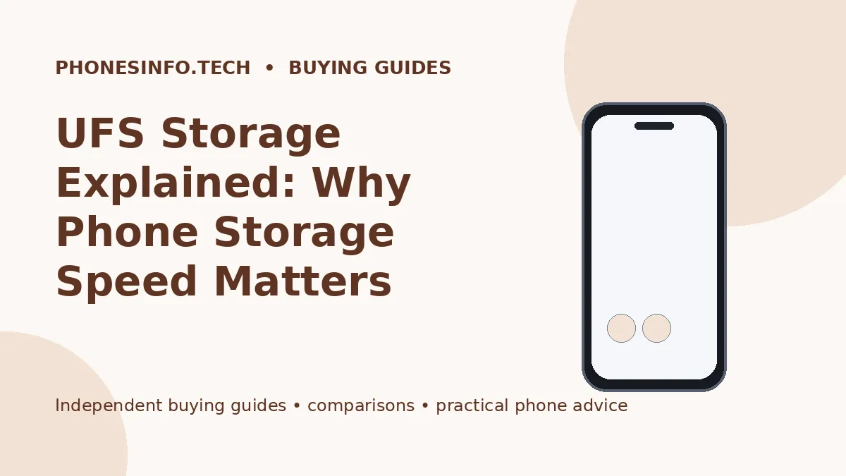 UFS Storage Explained: Why Phone Storage Speed Matters