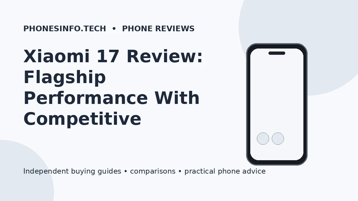 Xiaomi 17 Review: Flagship Performance With Competitive Hardware