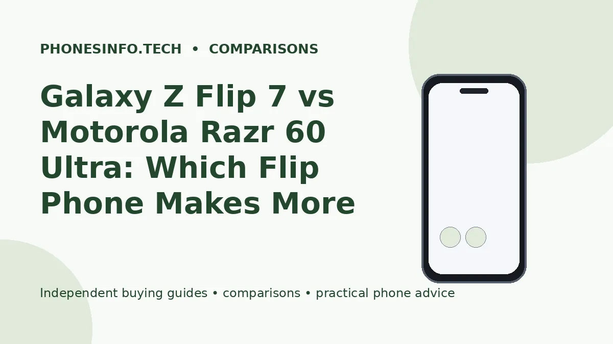 Galaxy Z Flip 7 vs Motorola Razr 60 Ultra: Which Flip Phone Makes More Sense?